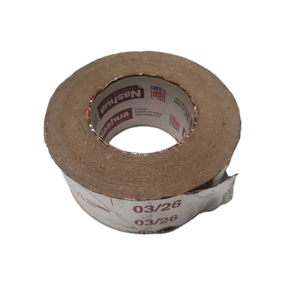 Nashua HVAC Multi‑Purpose Foil Tape 2 Inch Wide Aluminum Duct Repair NEW